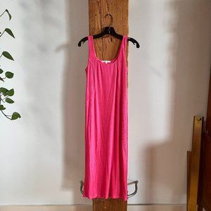 Emerson Fry Pink Ribbed Tencel Dress
